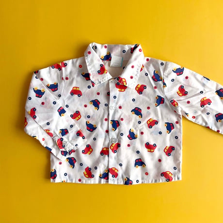 70s car blouse (dead stock) / 18months