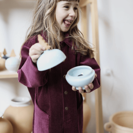 Eshvikids_OVERALL (BURGUNDY/LAVENDER) / 3,4,5,6years