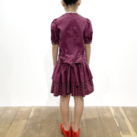 70s flower handmade dress