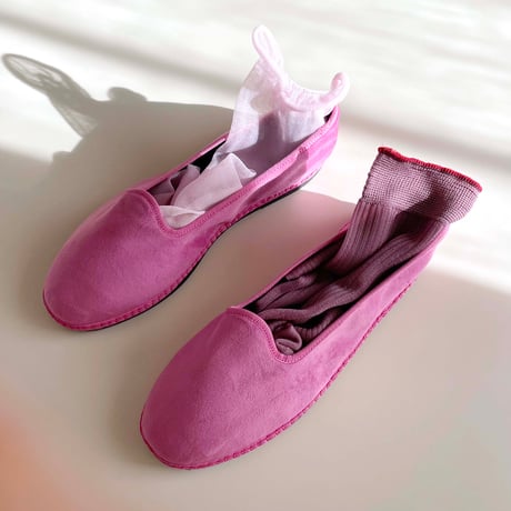 2e CHESTS×MARCOMONDE_SHEER LADYS socks (Pink,White)