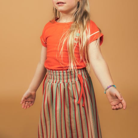 Ba*Ba kidswear_Skirt (RED STRIPE) / 104,116cm