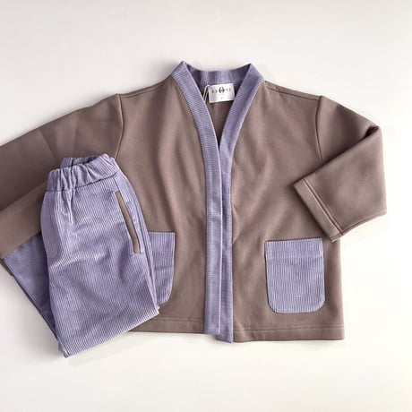 Eshvikids_JACKET&BOTTOM SET (BROWN/PURPLE) / 5years