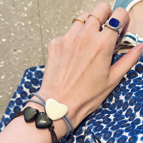 sumie_Heart Button Bracelet ♡♡