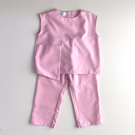 Eshvikids_LINEN SET (GREY/PINK/YELLOW) / 3,4years