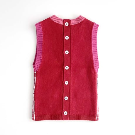 LIGNE NOIRE ENFANTS_ TARTAN DRESS (RED/Yellow) / 1,2,4years