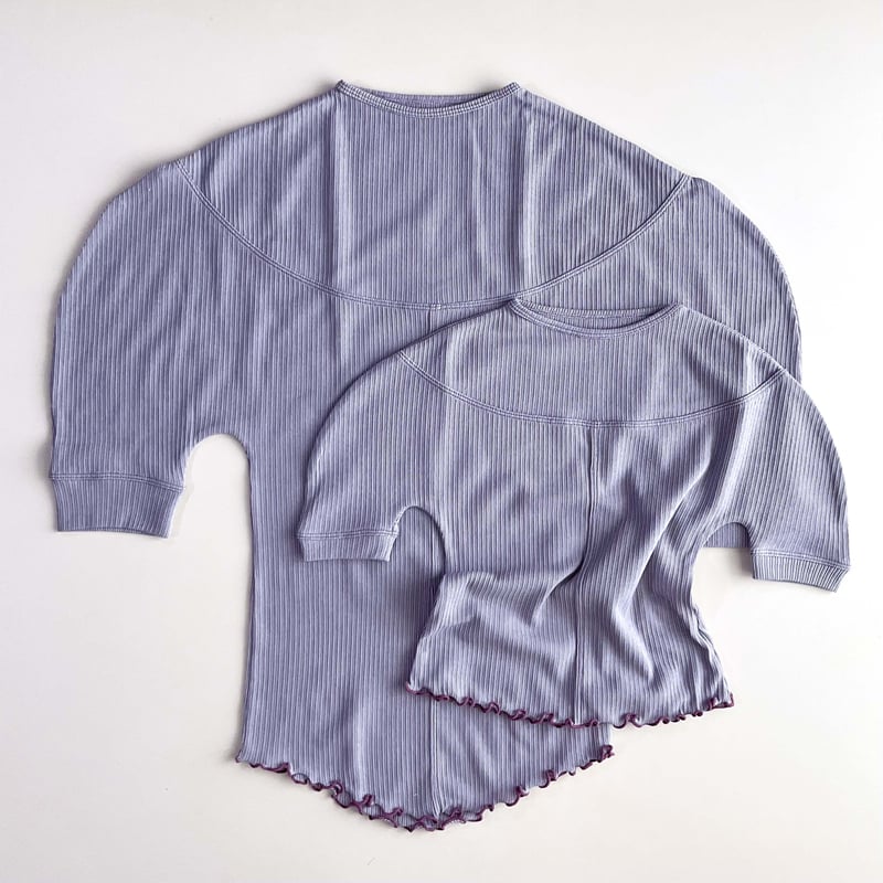 DECO depuis 1985 TOPS_ KIDS 80〜130 (violet mist DECO depuis 1985 TOPS_ KIDS 80〜130 (violet mist