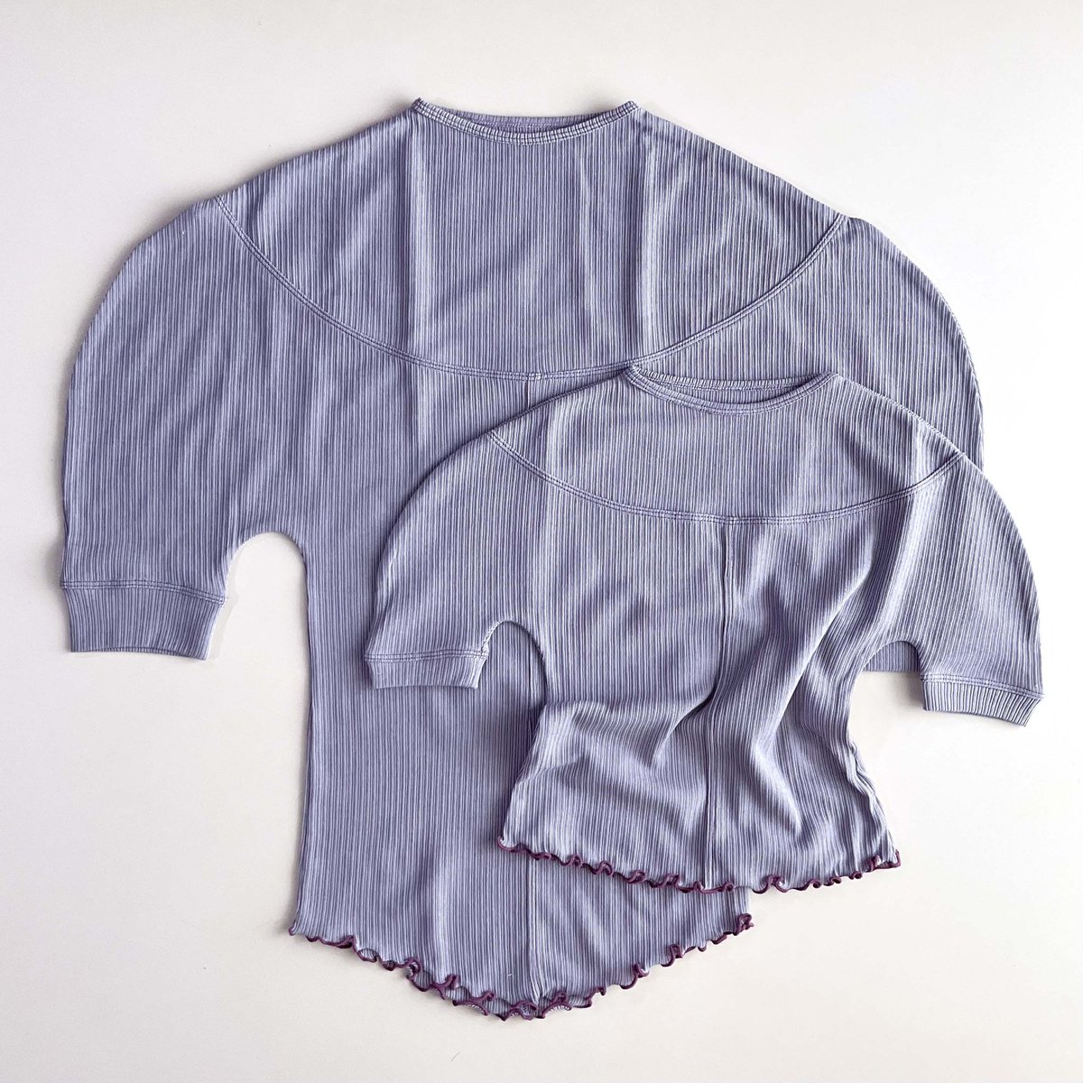 DECO depuis 1985 TOPS_ KIDS 80〜130 (violet mist DECO depuis 1985 TOPS_ KIDS 80〜130 (violet mist