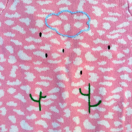 LIGNE NOIRE E._LEOPARD JACKET (SHOCK PINK) / 6years・120cm