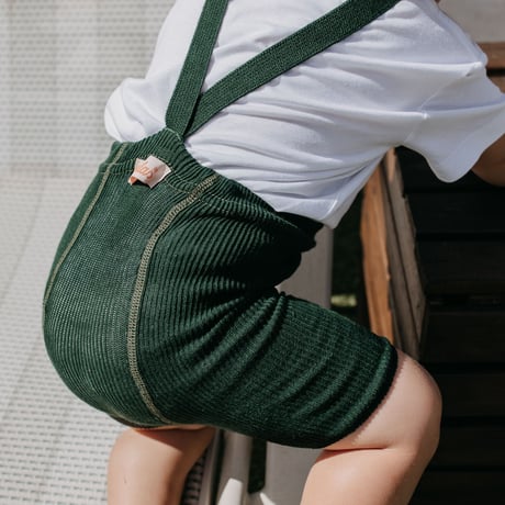 SILLY Silas Shorty Tights Collection_Dark Forest Green