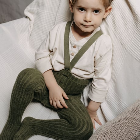 SILLY Silas Granny Teddy Warmy Tights Collection_Olive