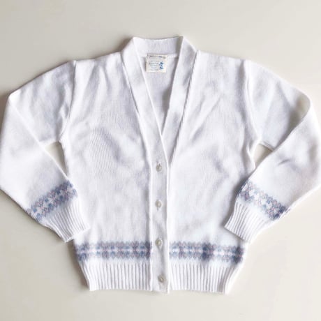 white knitting cardigan / 5-6years