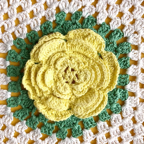 60s crochet mat