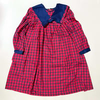 plaid dress / 6years (dead stock)