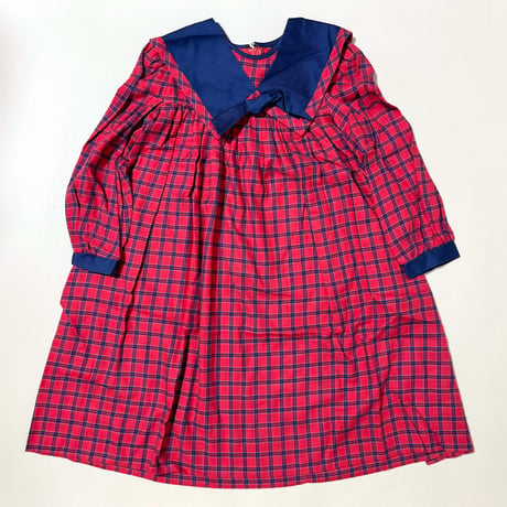 plaid dress / 6years (dead stock)