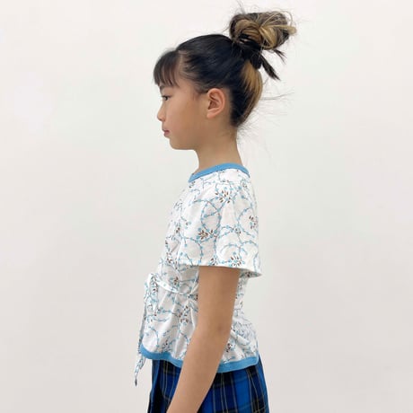 flower textile T-shirts / 10years
