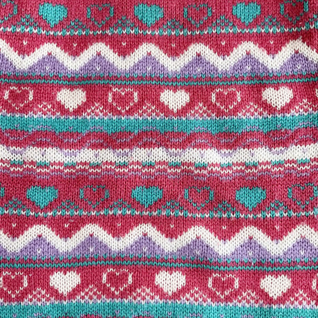heart knitting sweater