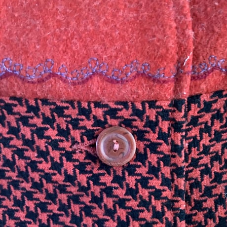 houndstooth check coat