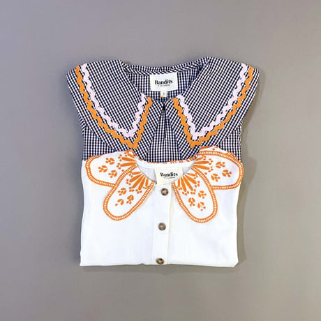 BALC_Blouse (WHITE&ORANGE) / 4years