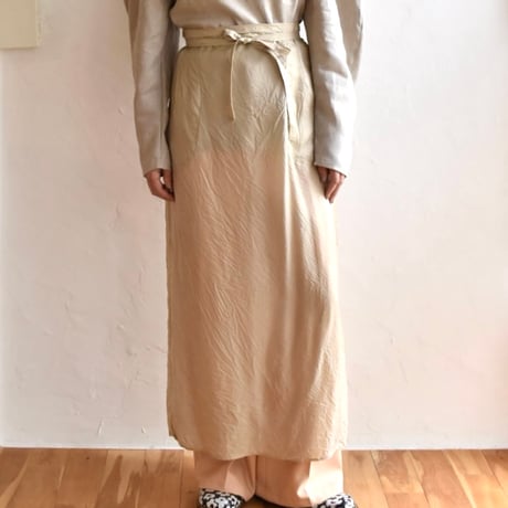 WANDMEE_キュプラエプロン (Beige,Lemon,Black,Sky)