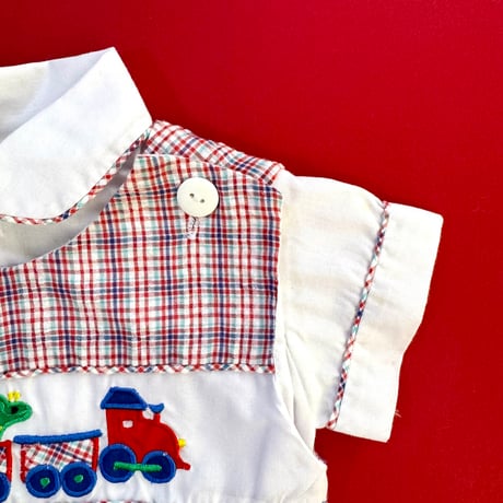 train romper&blouse outfit (dead stock) / 3-6months