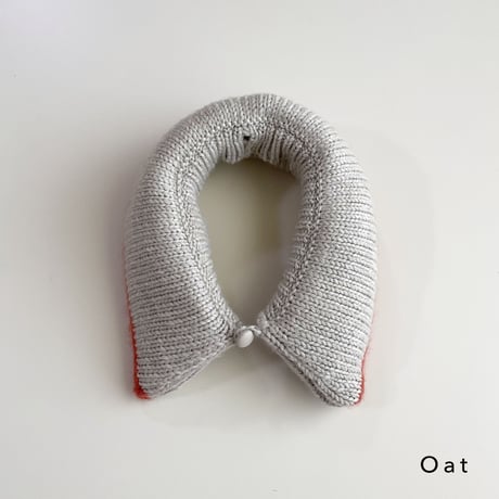 NAMUUU_PUFF COLLAR (Oat/Olive) / 2-7years