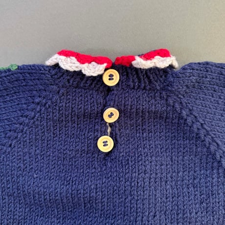 RKO_Cherry Sweater (GREY/NAVY) / 1-2,3-4,5-6years