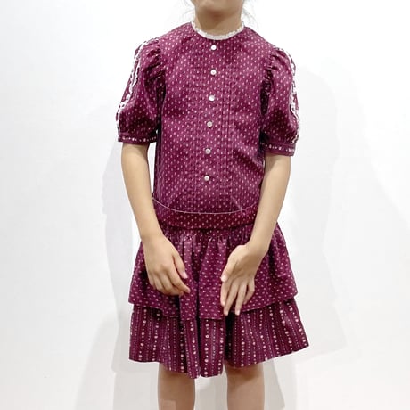 70s flower handmade dress