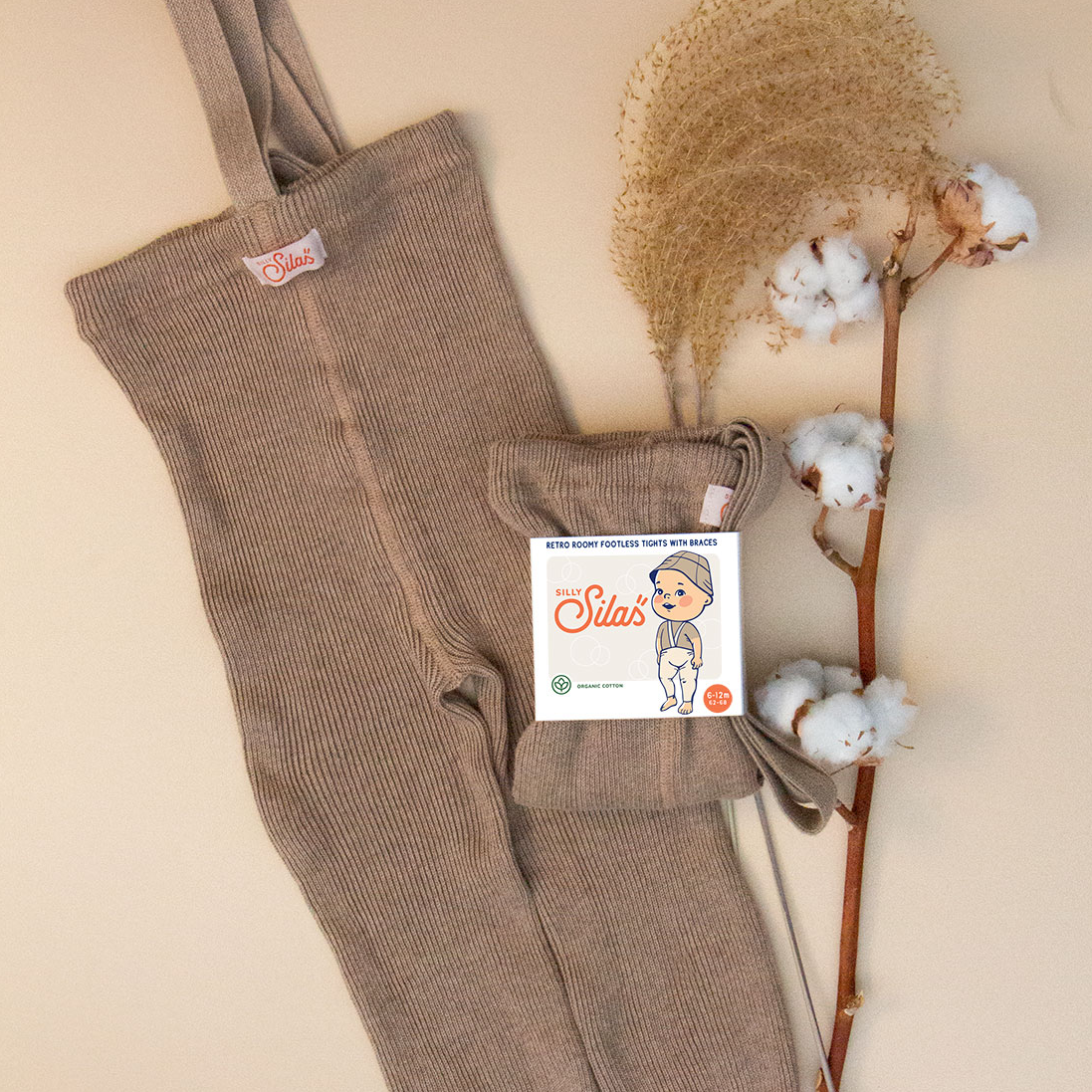 SILLY Silas Roomy Footless Collection_Peanut Bl