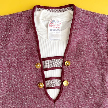 70's vest  (dead stock) / 4years