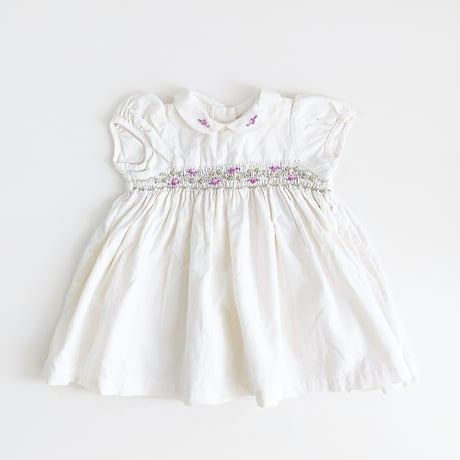 embroidery corduroy dress