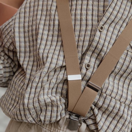 SILLY Silas Retro V braces_Sand Brown,Chocolate Brown / 4-8years