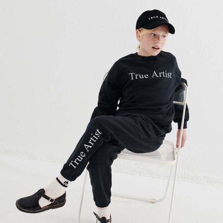 TRUE ARTIST_Sweatpants (Peat Black,Verdant Green) / 4-5,6-7years