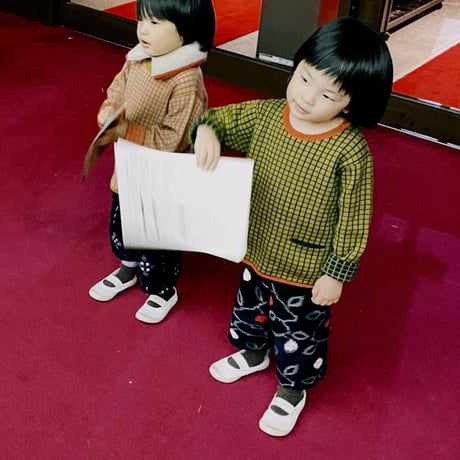 NAMUUU_PUFF COLLAR (Oat/Olive) / 2-7years