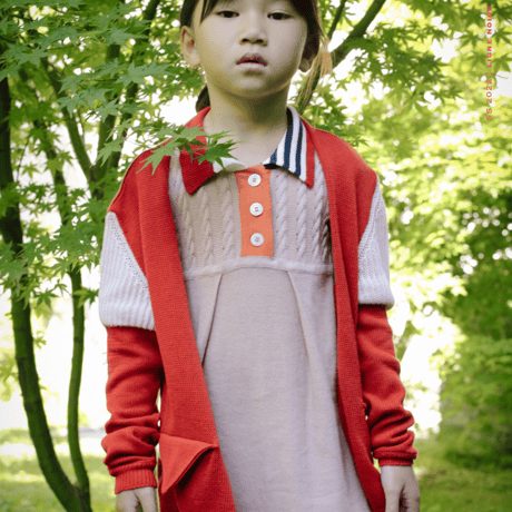 LIGNE NOIRE ENFANTS_ LITTLE DRESS (Vintage Pink) / 6years