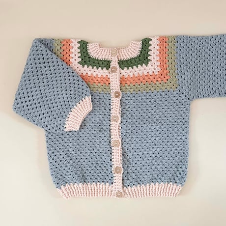 RKO_Cardigan (Grey,Green) / 5-6years