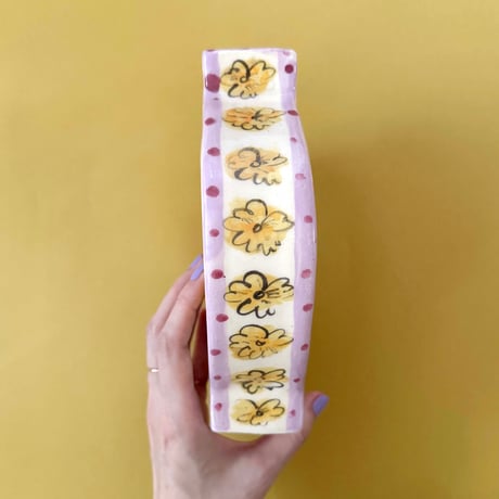 Celia Wood_SLAB VASES (yellow bird,pink bird)