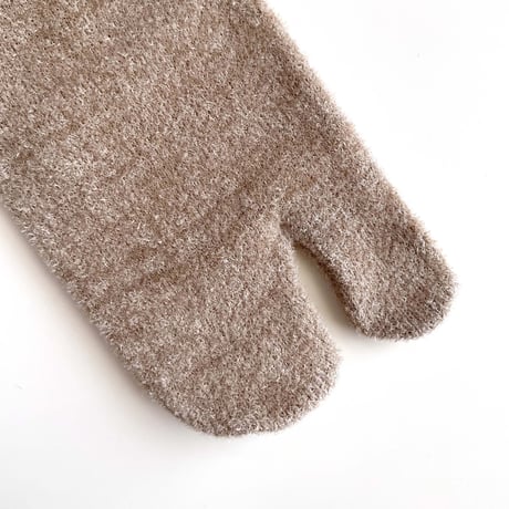 2e CHESTS×MARCOMONDE_MOLE FUR TABI socks (L.Beige,Greige)