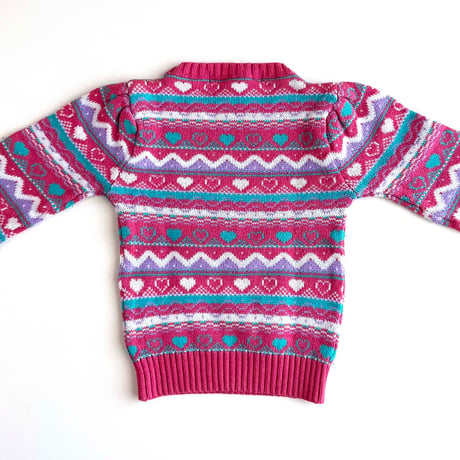 heart knitting sweater