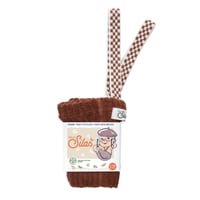 SILLY Silas Granny Teddy Warmy Footless Collection_Cinnamon Checked