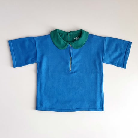 Vild-House of Little_KIMONO SHIRT (ARCHIPELAGO BLUE/DARK OCHRE) / 3-4,4-5,5-6years