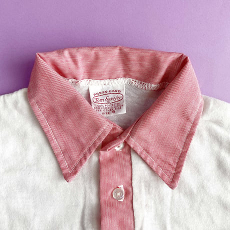 70s shirts&pants outfit  (dead stock) / 6years