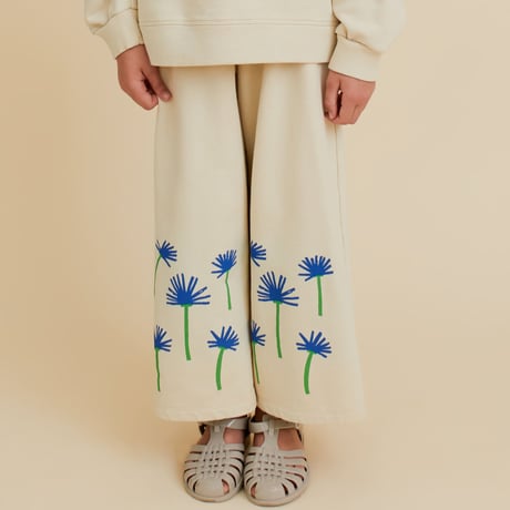 OXOX CLUB_CORNFLOWER WIDE-LEG PANTS / 86-92,98-104,110-116cm