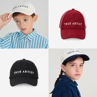 TRUE ARTIST_Cap (Peat Black,Ivory White,Blue Block,Burgundy Red) / 54,58cm