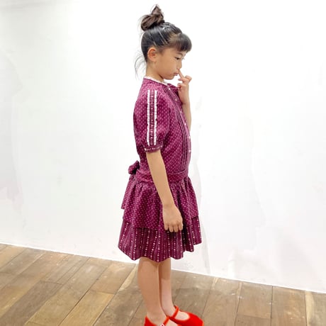70s flower handmade dress