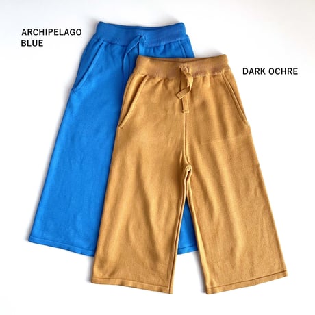 Vild-House of Little_WIDE LEG TROUSERS (ARCHIPELAGO BLUE/DARK OCHRE) / 2-3,3-4,4-5,5-6years