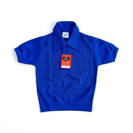 70s polo shirts (Orange,Blue,Brown) / 6years・116cm (dead stock)