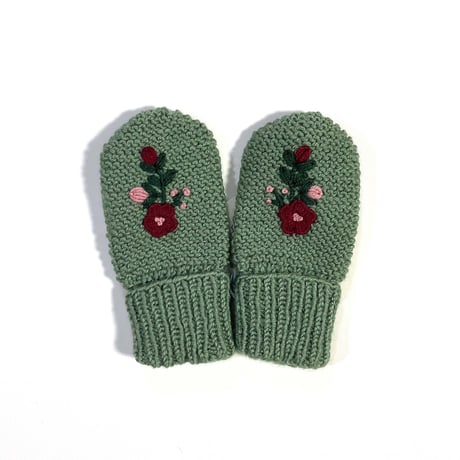 RKO_Mittens (GREY/GREEN/RED) / 1-2,3-4,5-6years