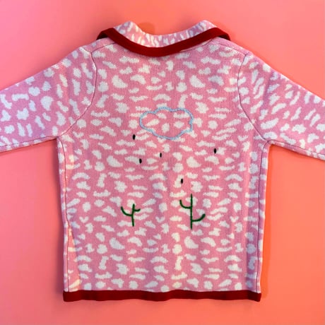 LIGNE NOIRE E._LEOPARD JACKET (SHOCK PINK) / 6years・120cm