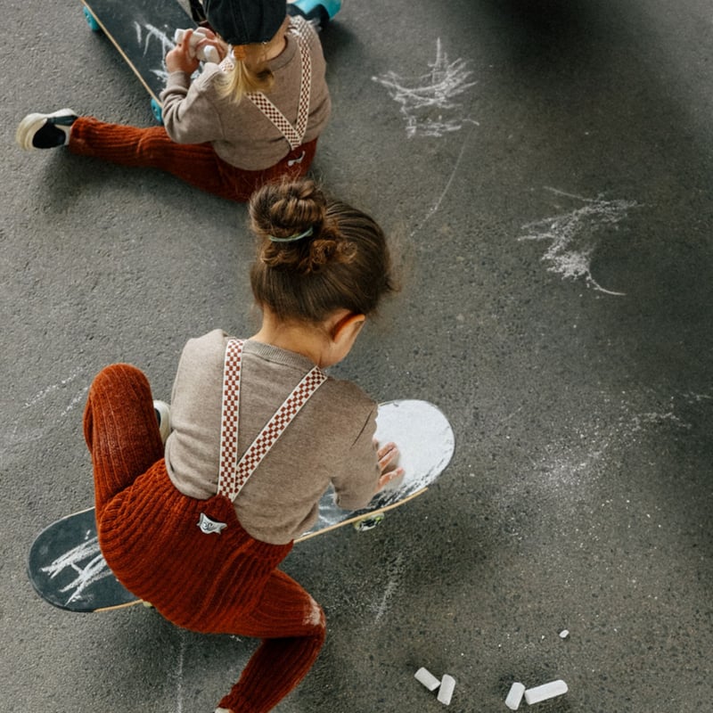 Silly Silas Footless Granny Teddy セット Granny Teddy tights with braces I Cinnamon Checked – Silly Silas