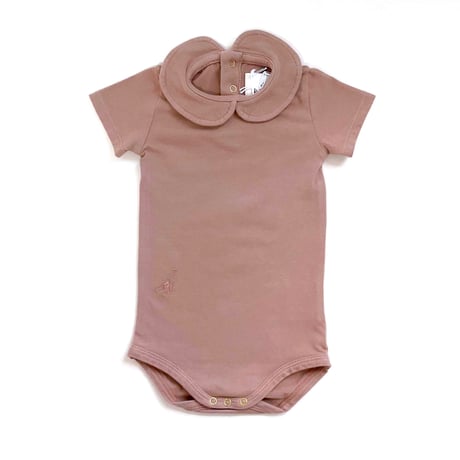 Vild-House of Little_COLLARED BODYSUIT (NATURAL ECRU/NATURAL PINK) / 3-6,9-12months